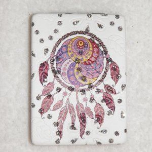 Compact Mirror Embellished Dreamcatcher